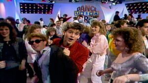 Jason Pascoe front and center on the Dance Party USA floor