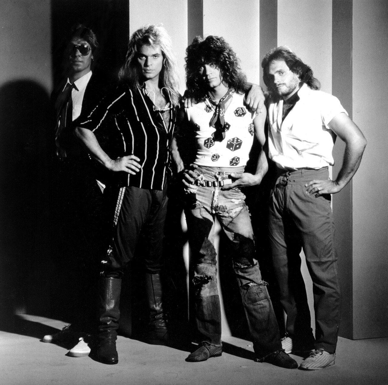 Van Halen in 1984: Alex Van Halen, David Lee Roth, Eddie Van Halen and Michael Anthony